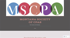 Desktop Screenshot of montanacpas.org